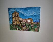 Painting of St. Mary's, Whitby