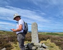 Hob Cross. One of several boundary stones erected in 1798 by local landowner Richard Challoner.