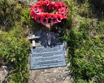 Memorial to RAF personnel killed in a crash on the hillside in 1940