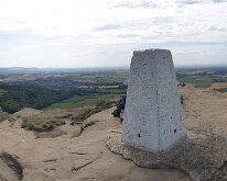 Panorama at the top of Roseberry Topping