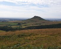Distant view of Roseberry Topping
