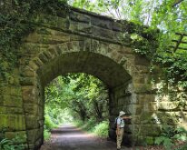 A bridge over the Cinder Track