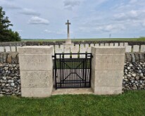 Orange Hill cemetery Reggie's friend Lt.Col. Charles Bulkeley Bulkeley-Johnson was killed on Orange Hill after injudiciously going up on it to observe the cavalry charge on...