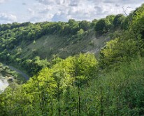 Looking back to the path down from the Belvédère de Vaux