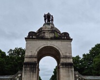 The memorial looking south