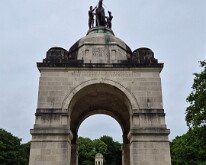 The memorial looking north