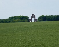 The Thiepval memorial from a distance to the east