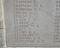 Archie Clarke, Tyne Cot cemetery Archie Clarke was Brenda's great-uncle