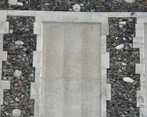The full plaque containing Archie Clarke's name, Tyne Cot cemetery