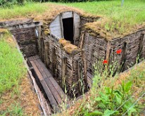 The German example trench, Passchendaele Museum
