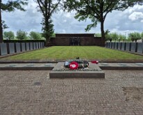 The mass grave at the German cemetery