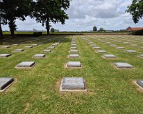 Headstones at the German cemetery