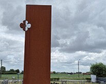 Poppy Cenotaph - Peace Memorial next to the German cemetery