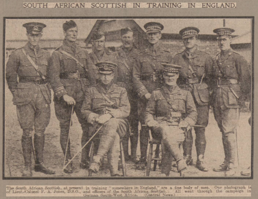 South African Infantry Brigade in training in England